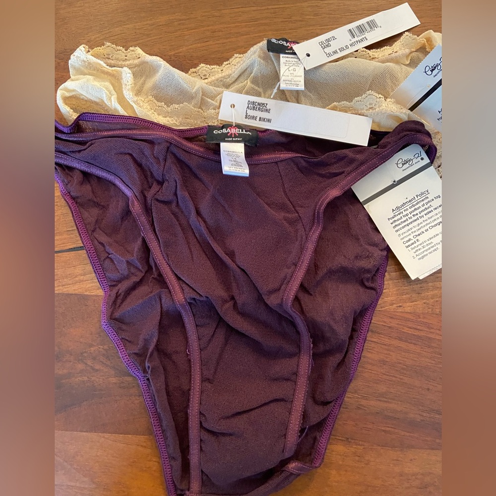 2 Pair of NWT Cosabella Panties (Large)